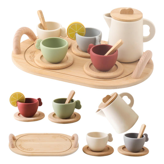Kitchen Wooden Tea Set