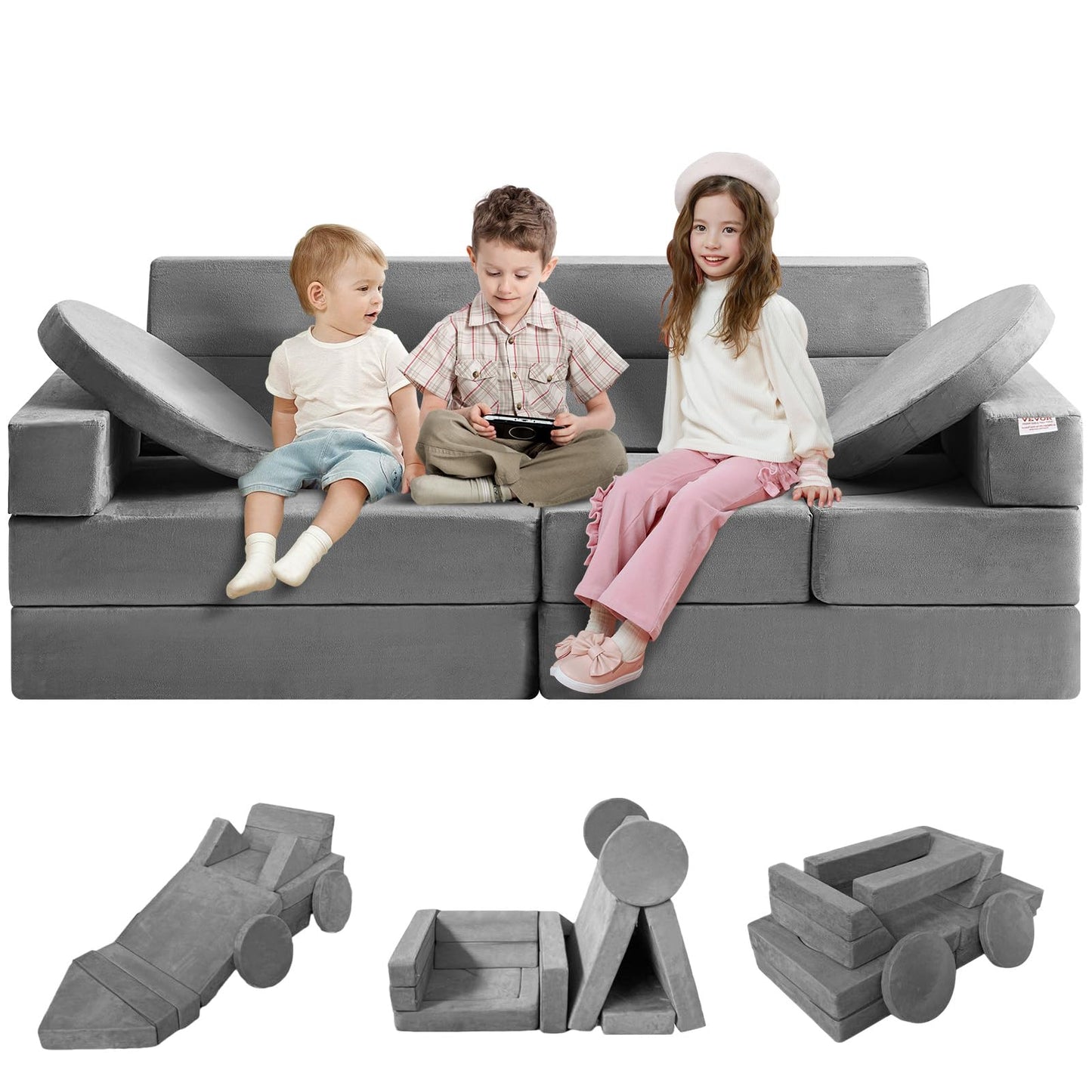 Modular Toddler Foam Sofa Couch 15 pcs